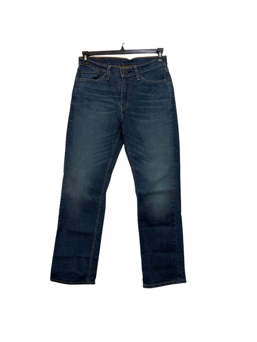 Levis 514 Mens Straight Fit Dark Wash Denim Jeans W30 L30 Cotton